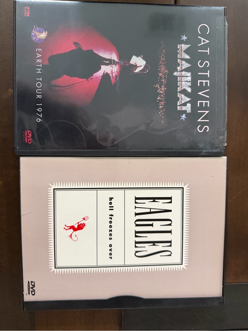 Cat Steven’s - Majikat (Earth Tour 1976) DVD and eagles (hell freezes over) dvd